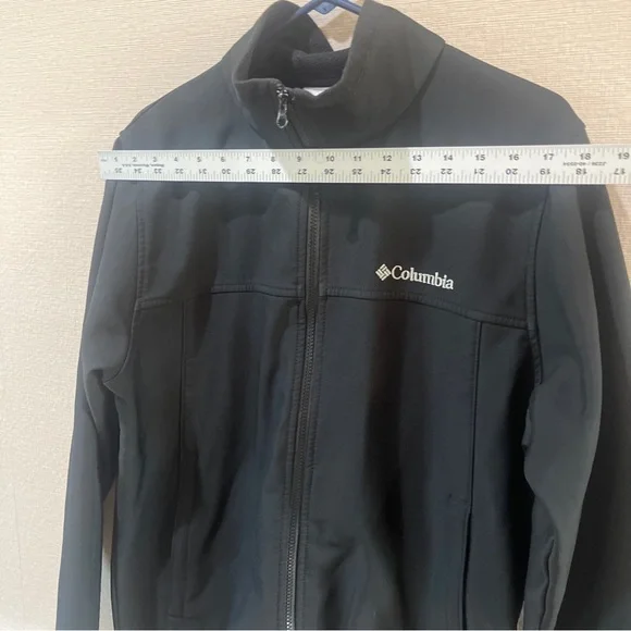 Columbia Black Full-Zip Jacket Mens Casual Winter Fall Medium Everyday Work  Goo - Picture 7 of 9
